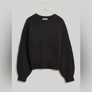Madewell Black Crew Neck Sweater